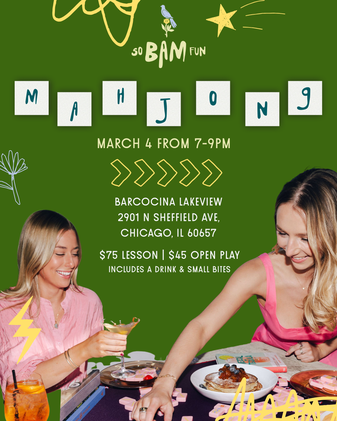[CHI 3/4] So Bam Fun x Barcocina Lakeview: Beginner Lesson and Open Play