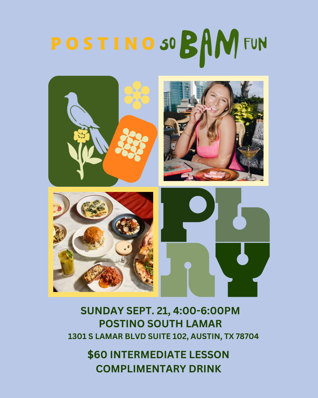 [Austin] So Bam Fun x Postino South Lamar: Intermediate Lesson